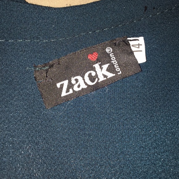 Dark Green Wrap Dress - Picture 2 of 3